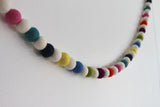 candy felt ball DIY garland kit